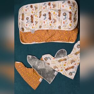Copper Pearl Fall Harvest Bibs And Burp Cloths